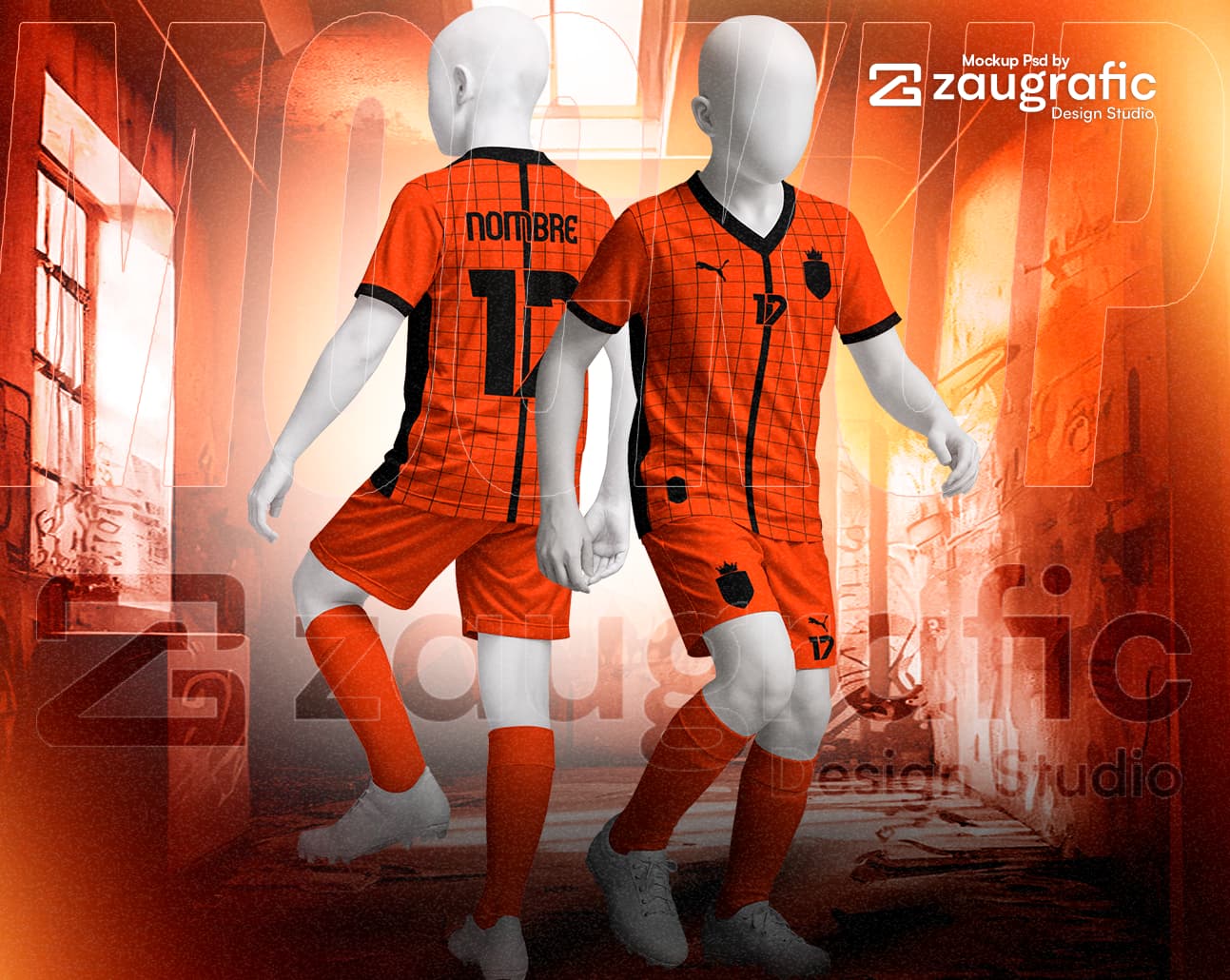 Soccer Mockup for children PSD by Zaugrafic