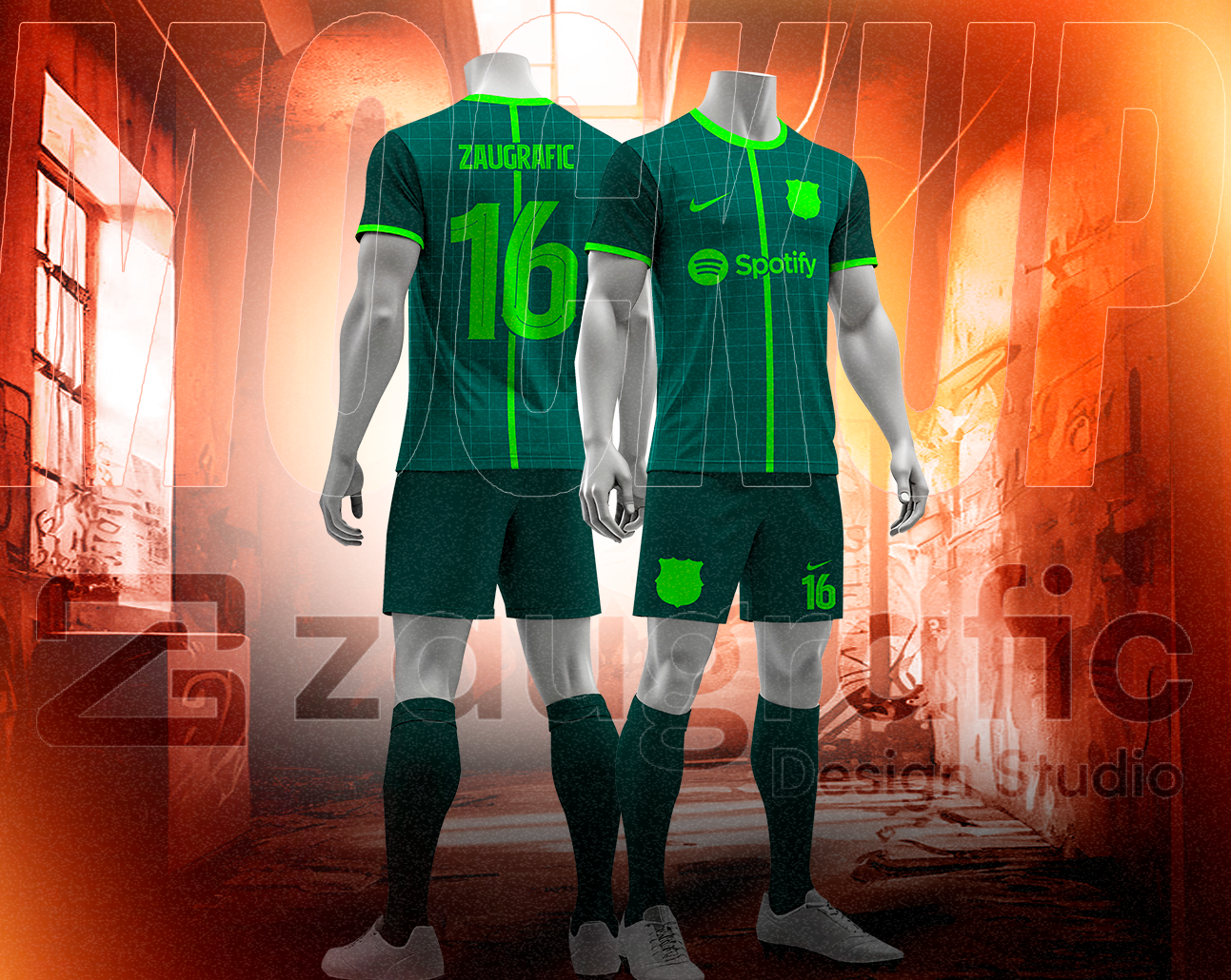 Mockup kit soccer by Zaugrafic