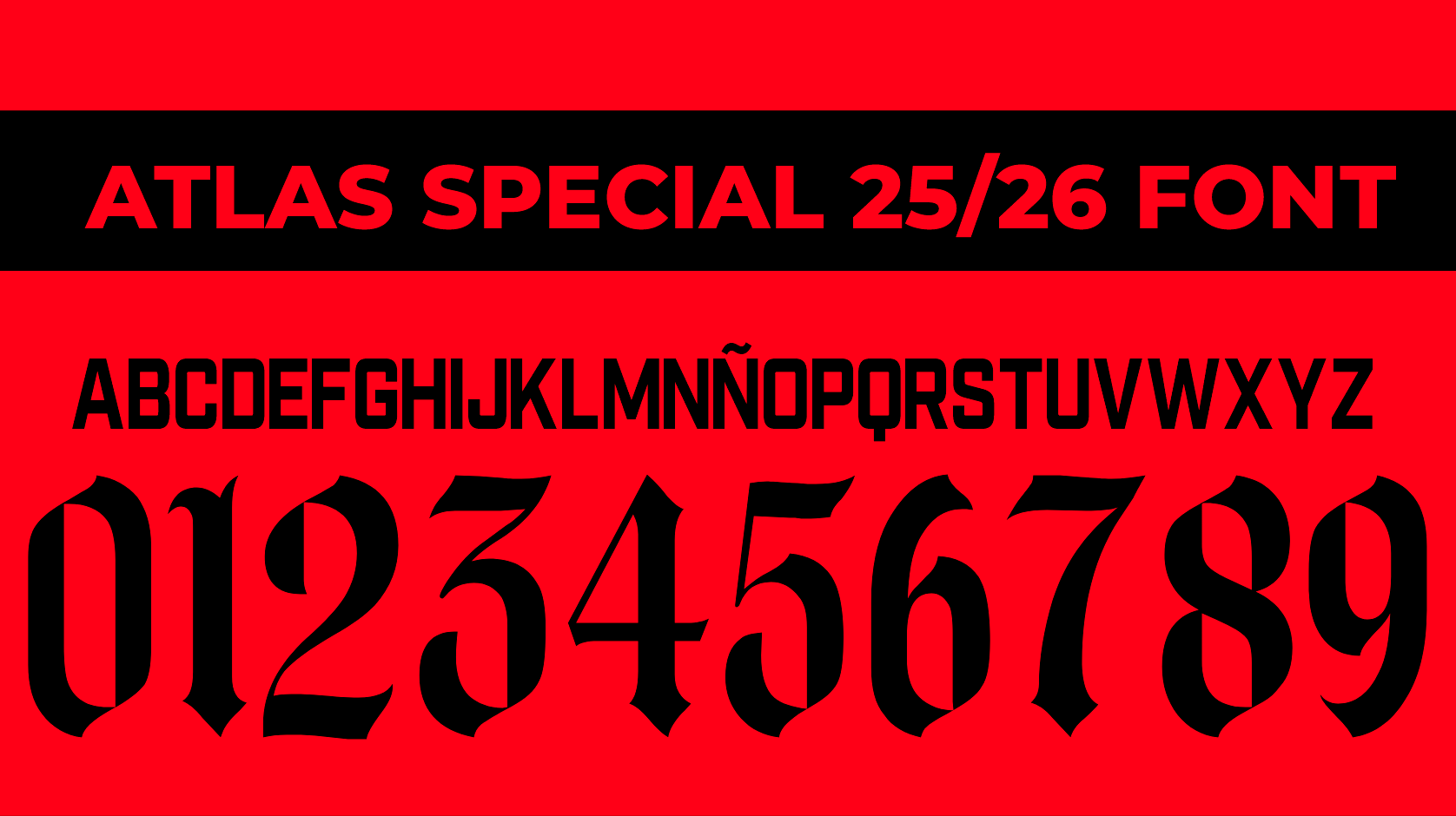 Atlas Special 25-26 Font