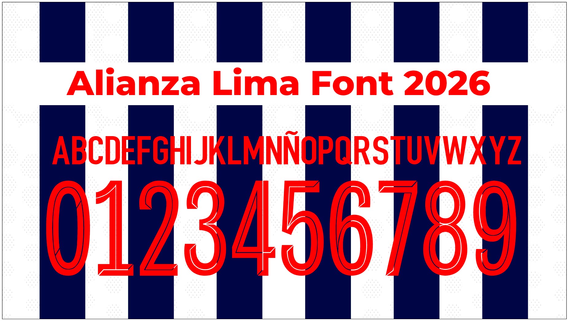 Alianza Lima Font 2026