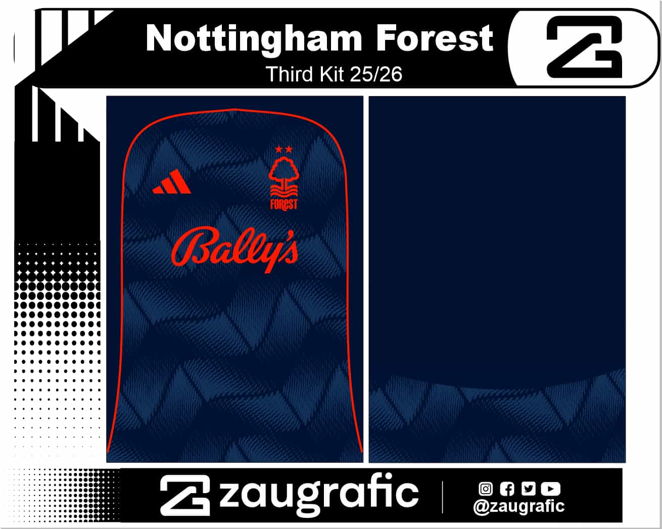 Nottingham Forest Third  Kit 25-26 