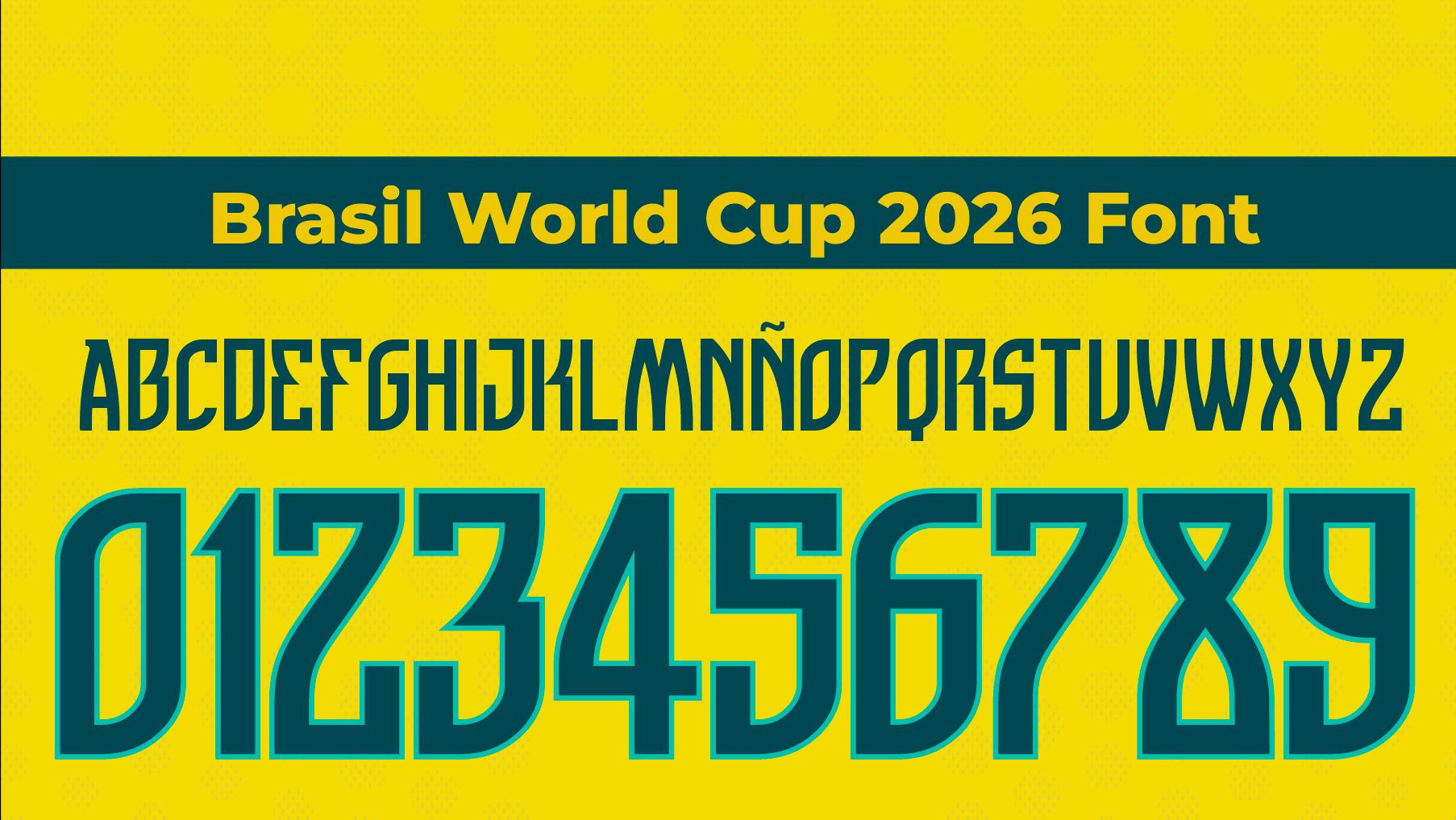 Brasil World Cup Font 2026