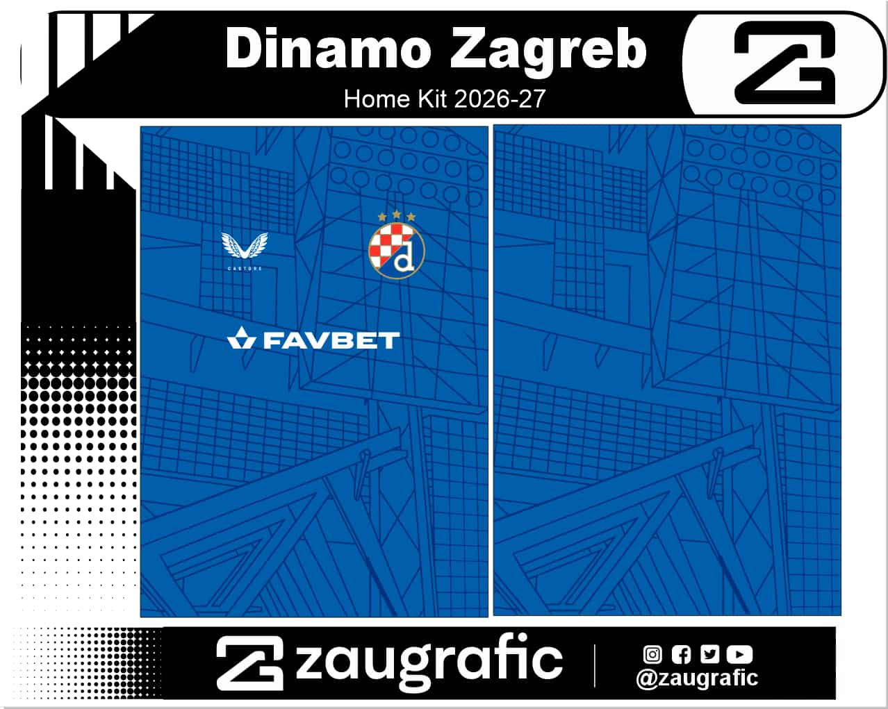 Dinamo Zagreb Home Kit 2026-27