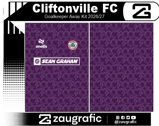 Cliftonville FC Goalkeeper Away Kit 2026-27