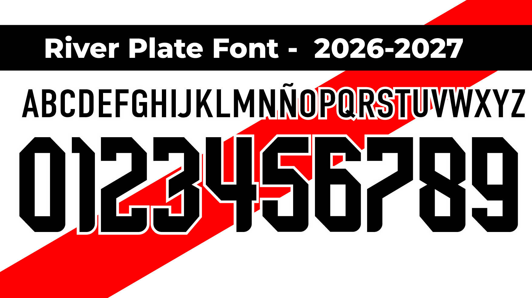 River Plate 2026 Font