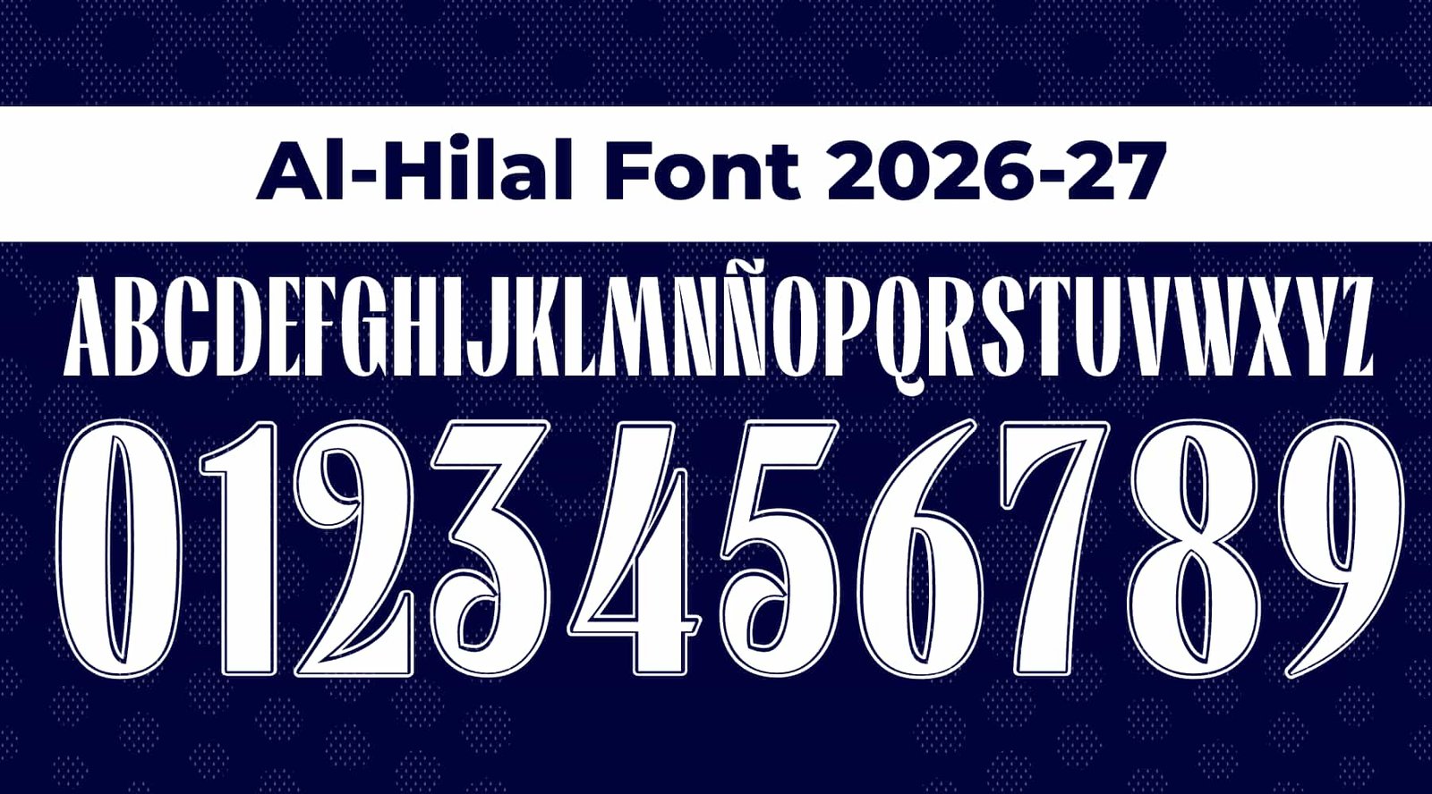 Al-Hilal Font 2026-27
